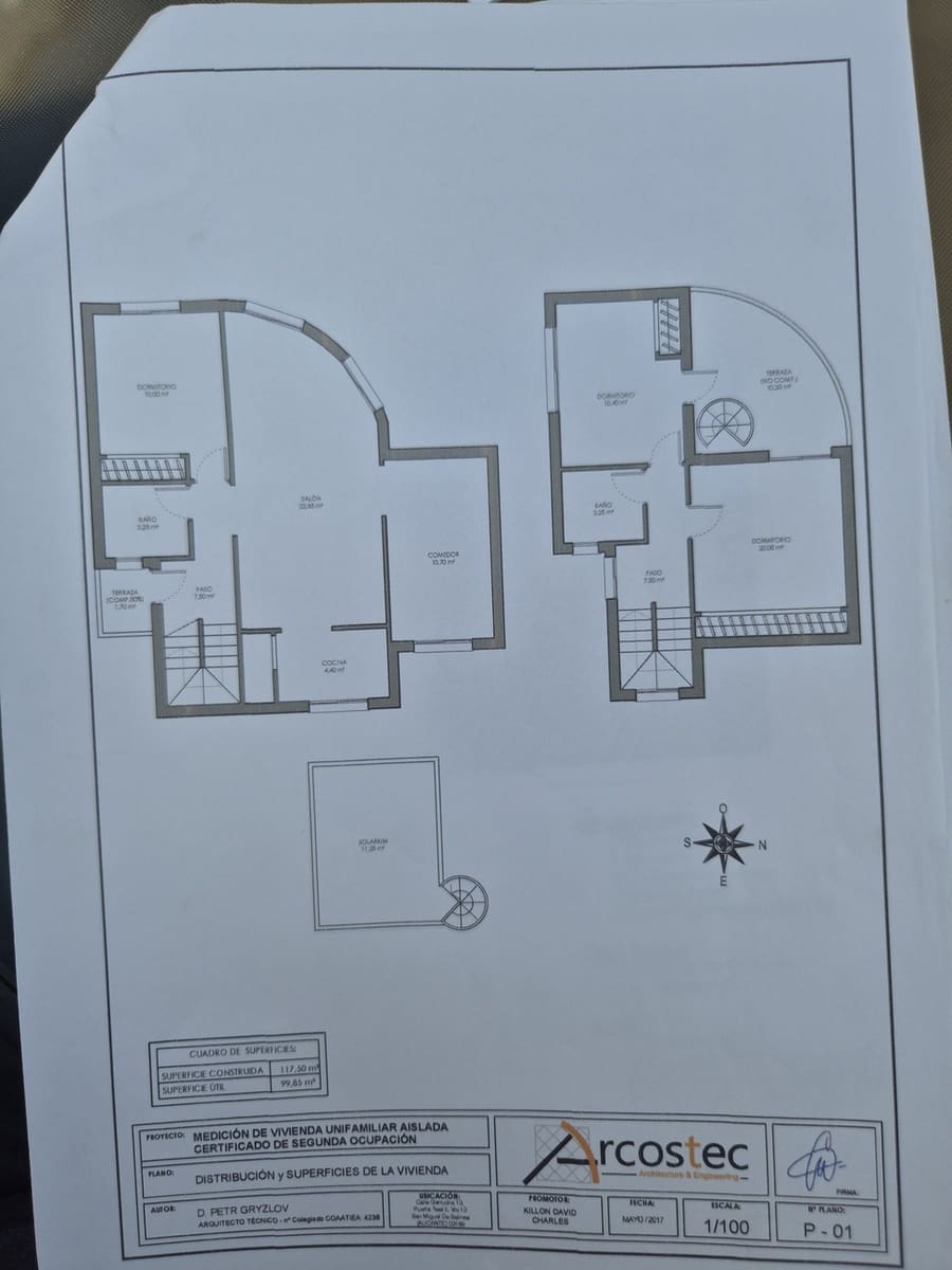 3 soveværelse Villa til salg i Villamartin med garage - € 269.900 (Ref: 9947009)