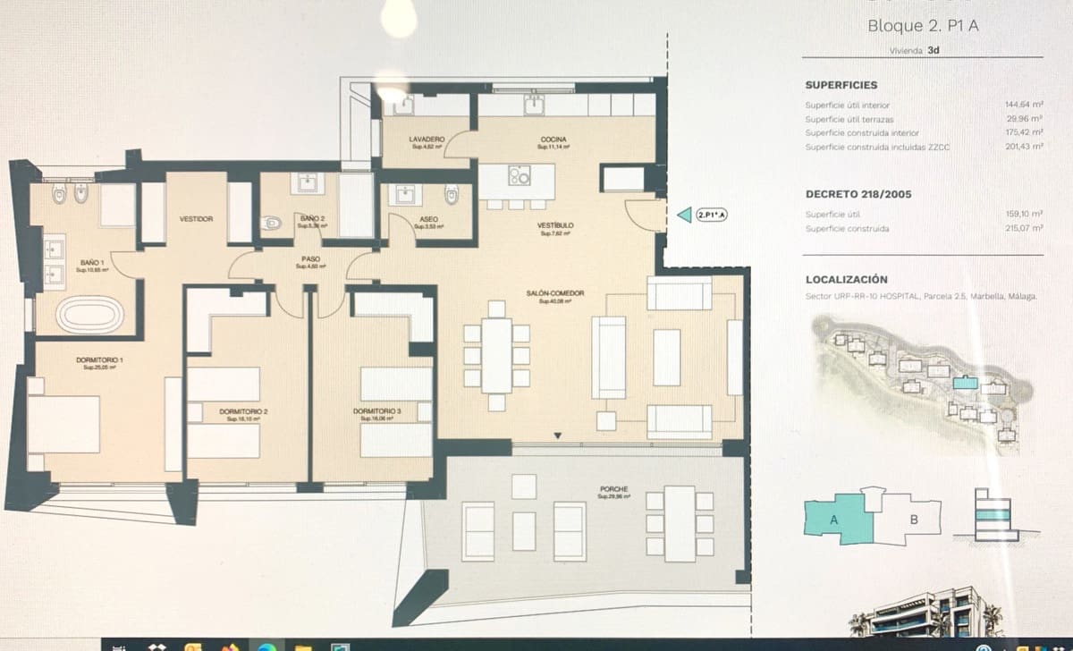 3 sovrum Takvåning till salu i Marbella med pool garage - 1 220 000 € (Ref: 7196051)