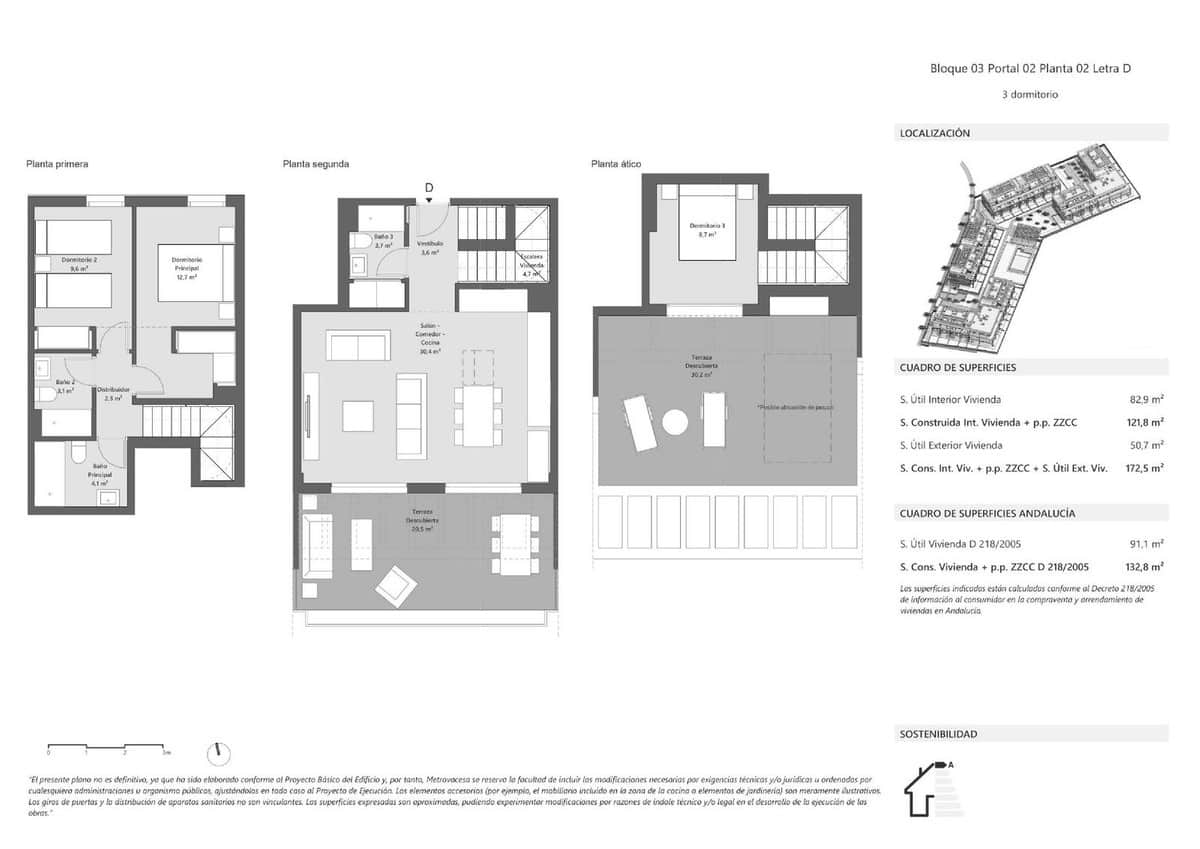 3 makuuhuone Kattohuoneisto myytävänä paikassa Estepona mukana uima-altaan 
autotalli - 576 000 € (Ref: 8208280)