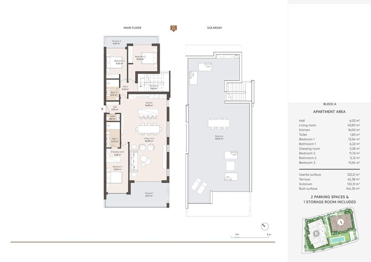 Ático de 3 habitaciones en Estepona en venta con garaje - 1.421.000 € (Ref: 8491455)