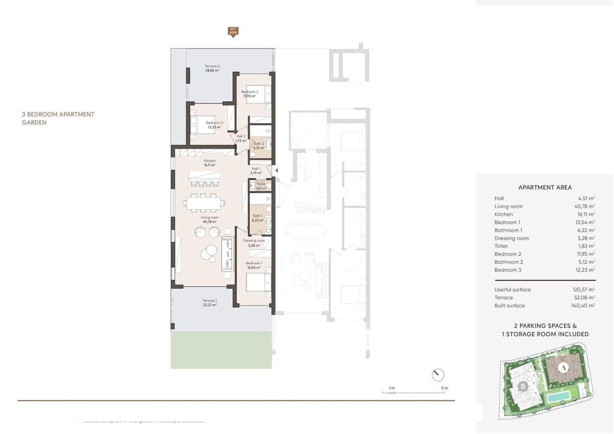 Apartamento de 3 habitaciones en Estepona en venta con garaje - 974.000 € (Ref: 8497733)