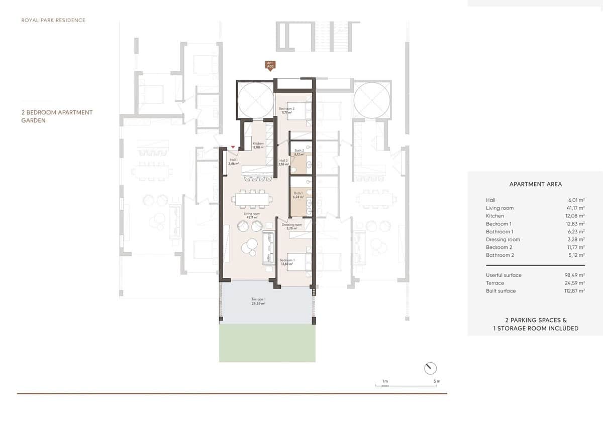 2 sovrum Lägenhet till salu i Estepona med garage - 695 000 € (Ref: 8497734)