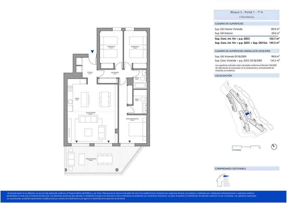 3 soverom Leilighet til salgs i Estepona med svømmebasseng garasje - € 391 000 (Ref: 8695631)