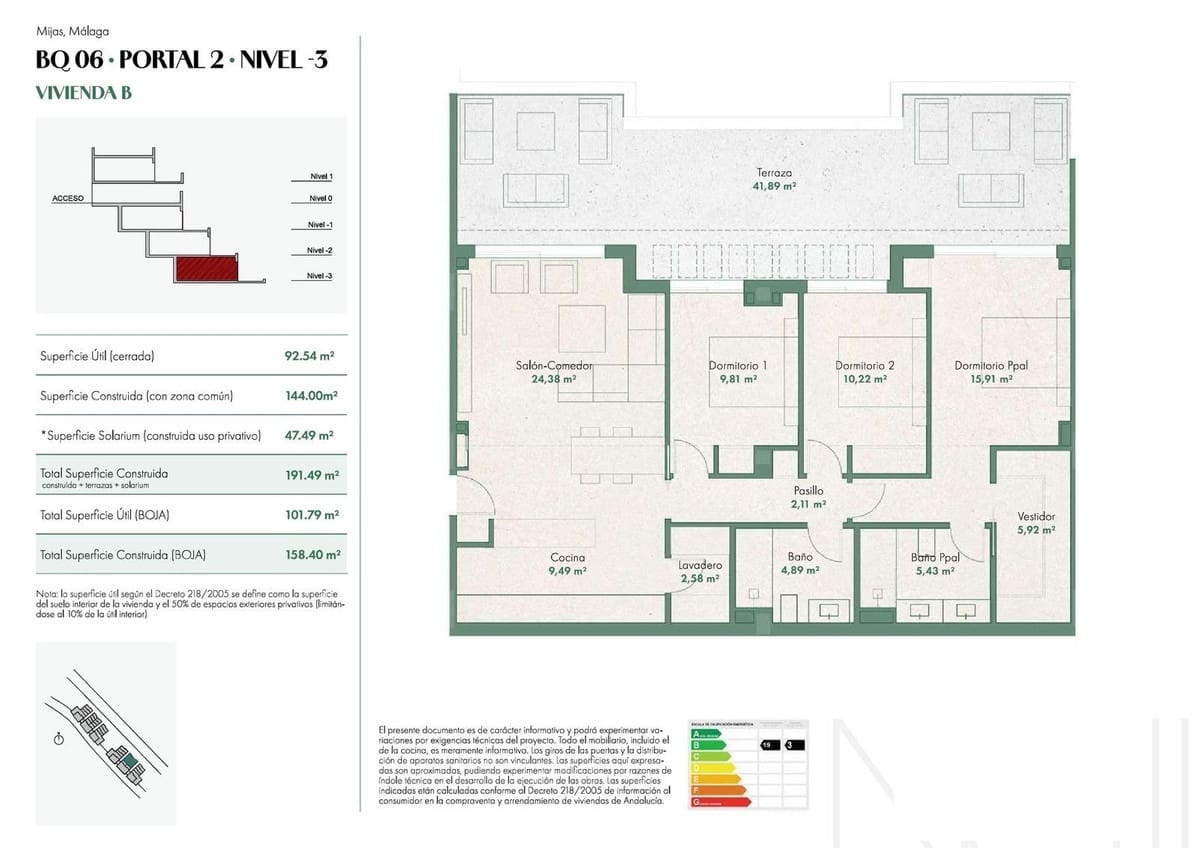 3 camera da letto Appartamento in vendita in Mijas con piscina garage - 741.000 € (Rif: 9401648)