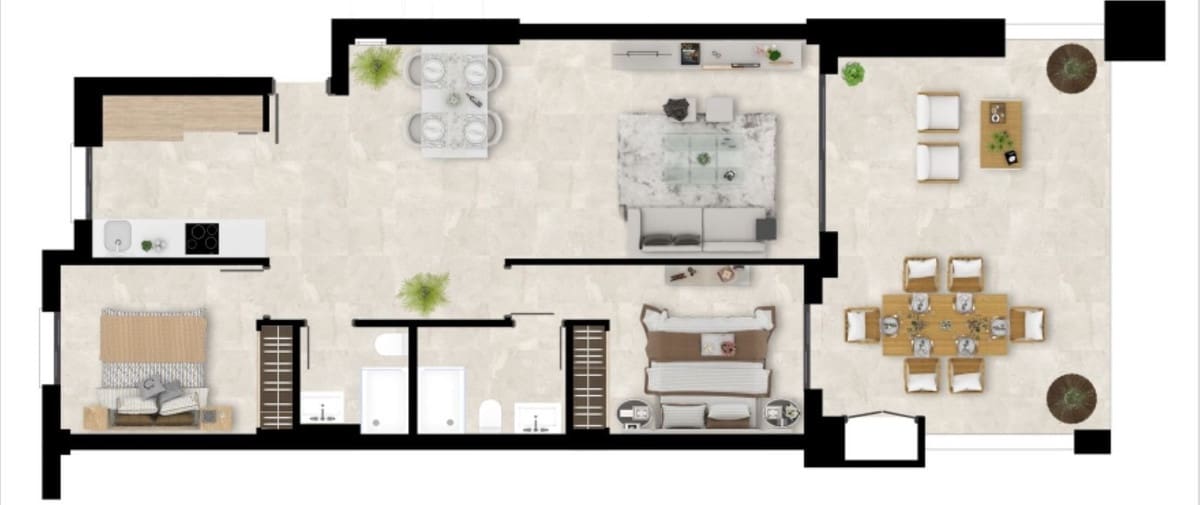 2 soveværelse Lejlighed til salg i Estepona med swimmingpool - € 385.000 (Ref: 9401655)