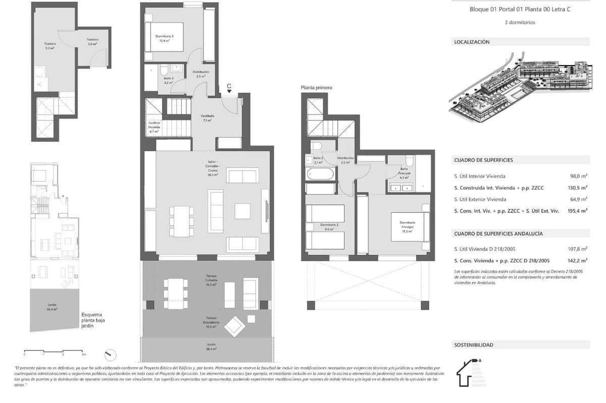 3 sovrum Lägenhet till salu i New Golden Mile med pool garage - 481 000 € (Ref: 9401674)