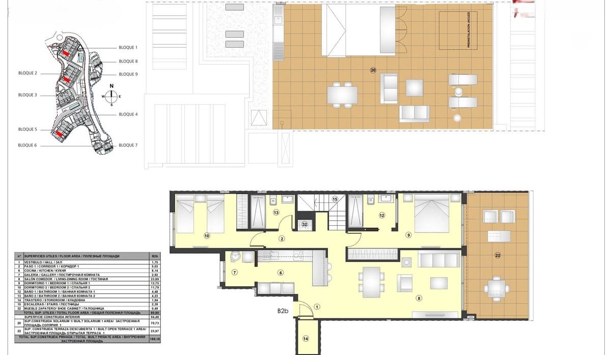 2 soverom Penthouse til salgs i New Golden Mile med svømmebasseng garasje - € 738 000 (Ref: 9401686)