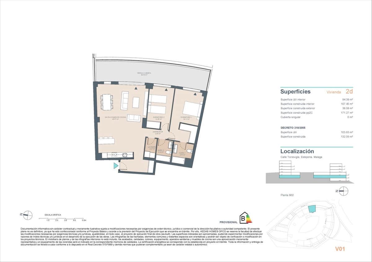 2 sypialnia Penthouse na sprzedaż w Estepona z basenem garażem - 419 000 € (Ref: 9401699)