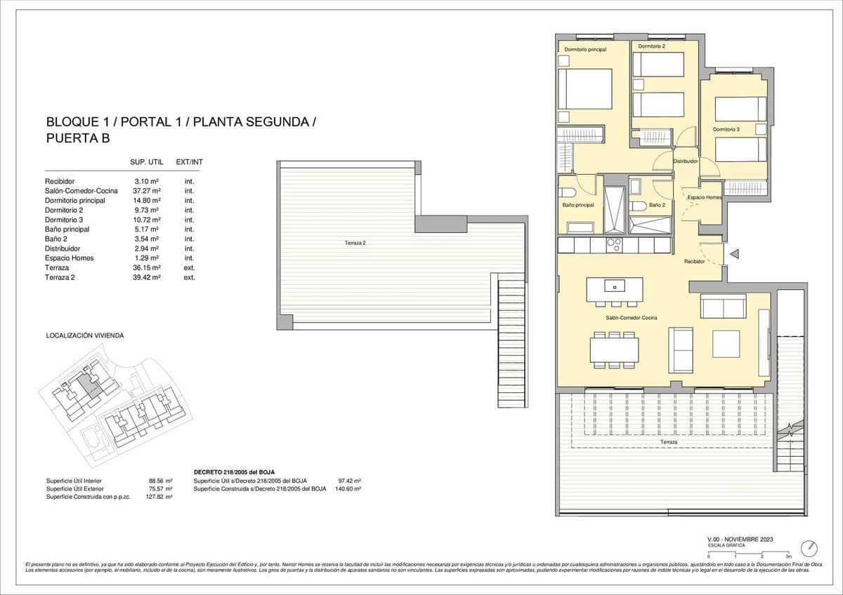3 quarto Penthouse para venda em Estepona com piscina garagem - 555 000 € (Ref: 9401700)