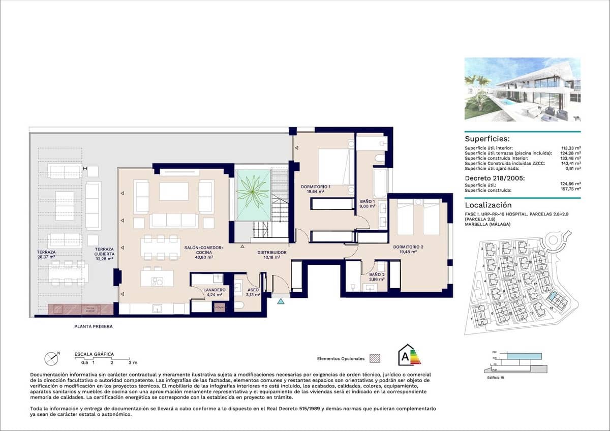 2 sypialnia Penthouse na sprzedaż w Marbella z basenem - 1 404 000 € (Ref: 9447049)