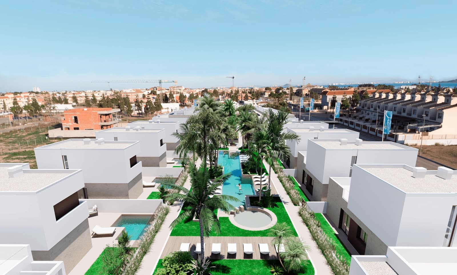 3 quarto Bungalow para venda em Los Alcazares com piscina - 320 000 € (Ref: 9643023)