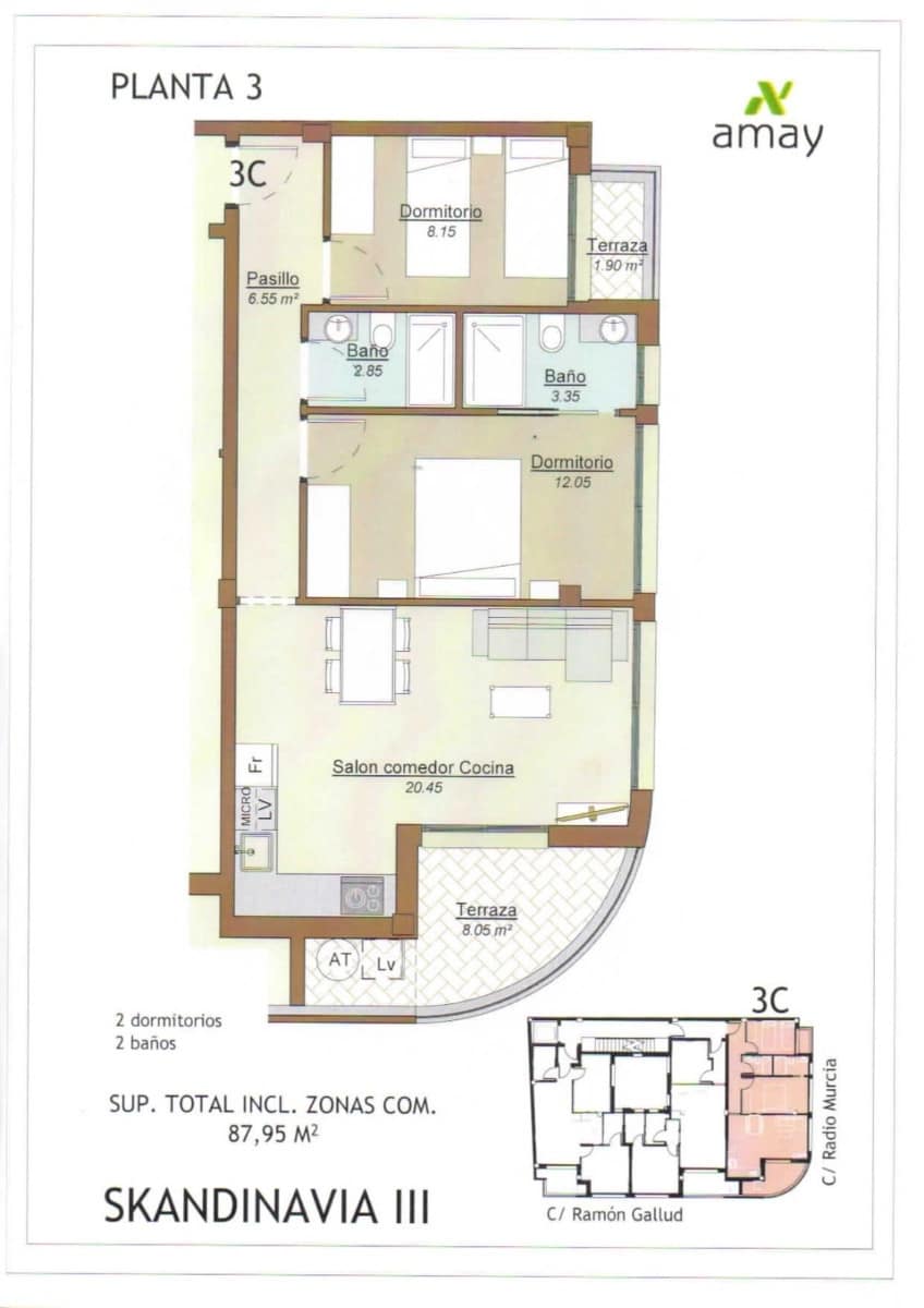 Apartamento de 2 habitaciones en Torrevieja en venta - 280.000 € (Ref: 9819312)