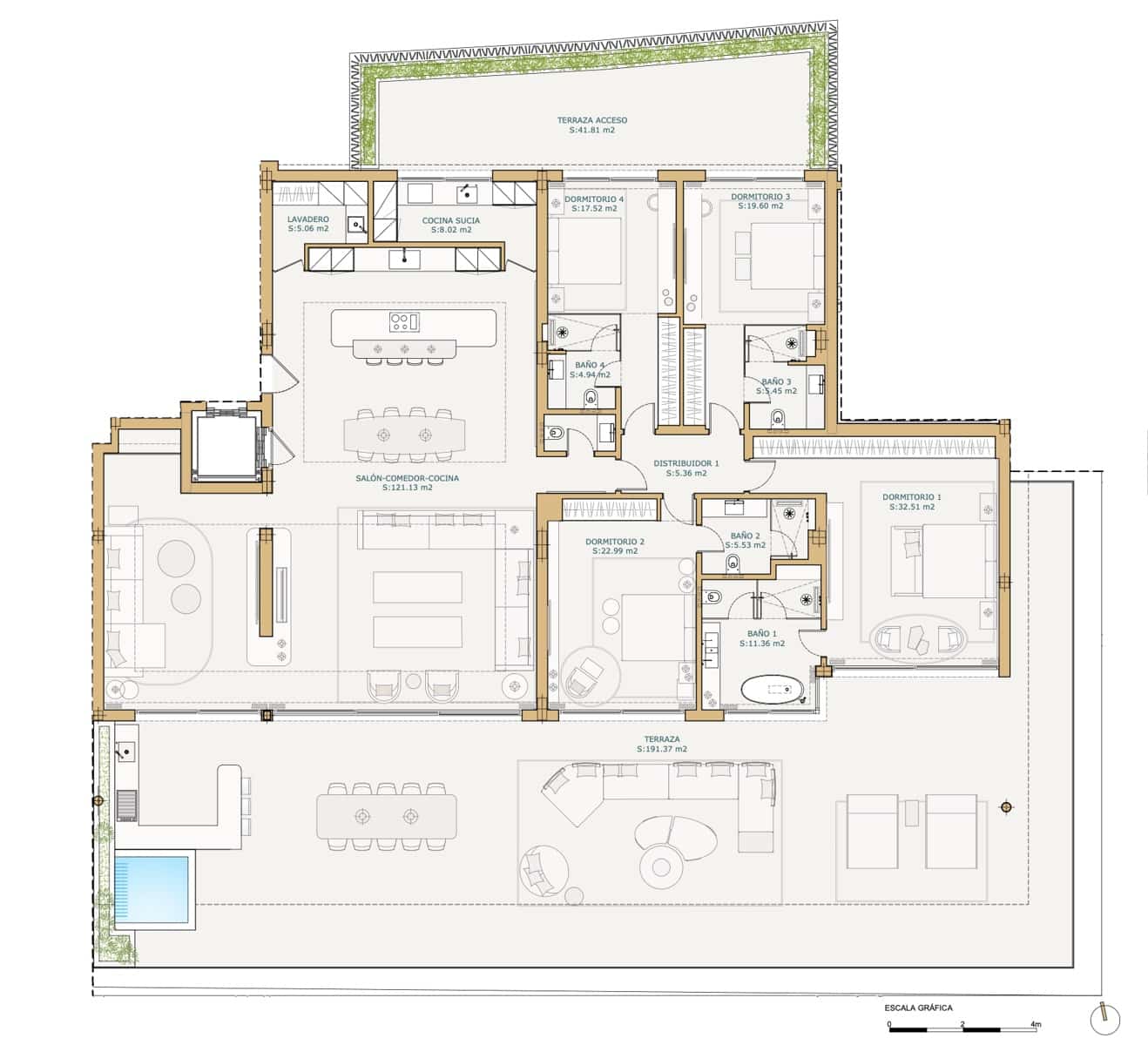 4 quarto Penthouse para venda em Estepona com piscina garagem - 6 500 000 € (Ref: 10184332)