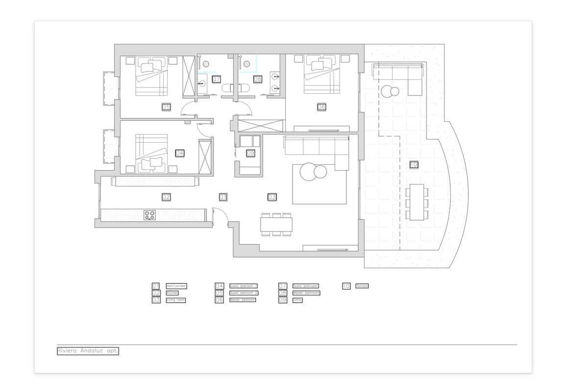 4 quarto Apartamento para venda em San Pedro de Alcantara com piscina - 695 000 € (Ref: 8948574)