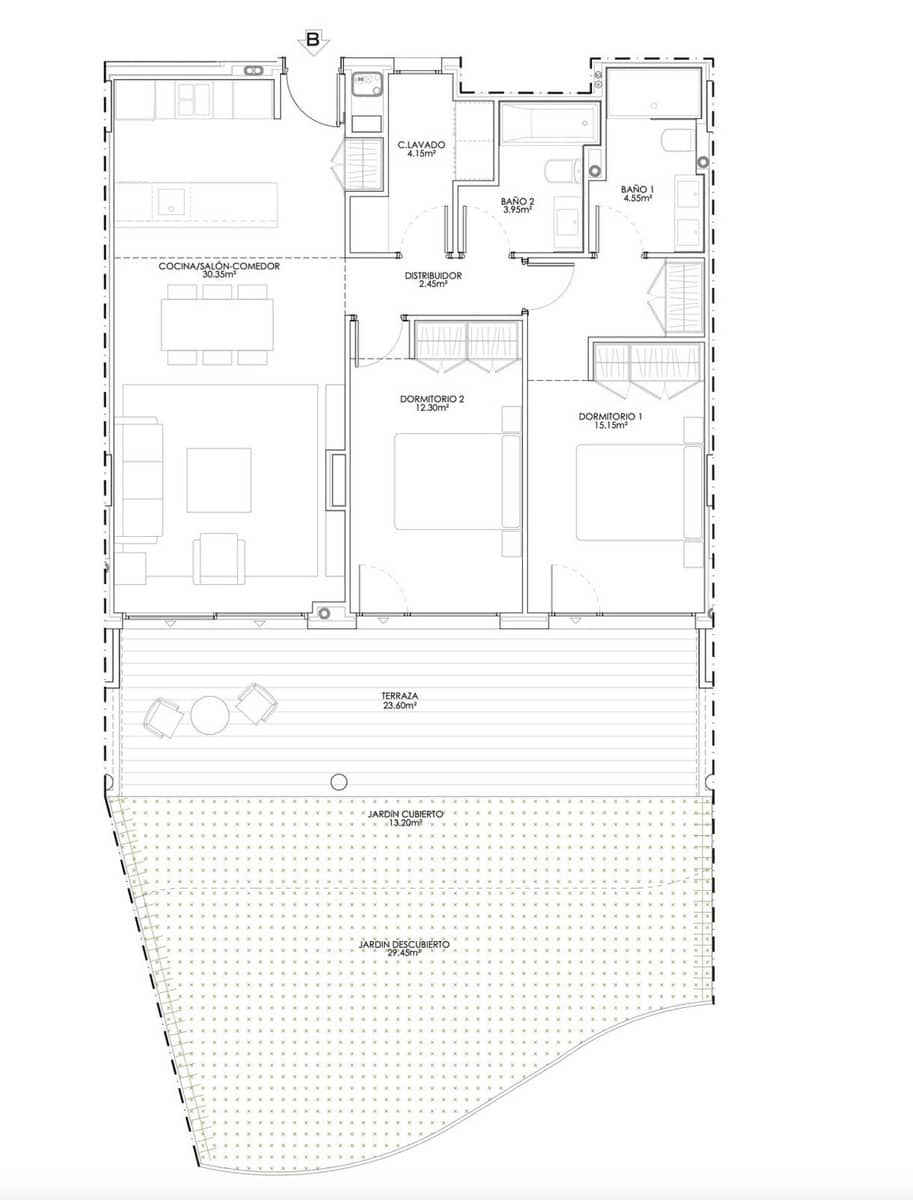 2 soveværelse Lejlighed til salg i Estepona med swimmingpool garage - € 441.000 (Ref: 9062179)