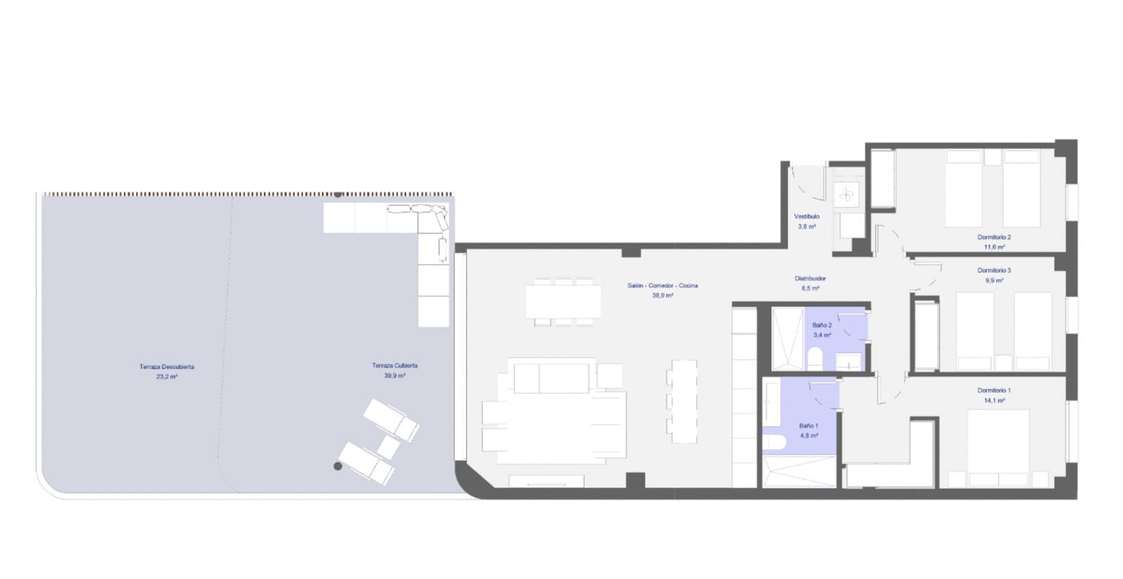 3 soveværelse Penthouse til salg i New Golden Mile med swimmingpool garage - € 454.000 (Ref: 9136938)