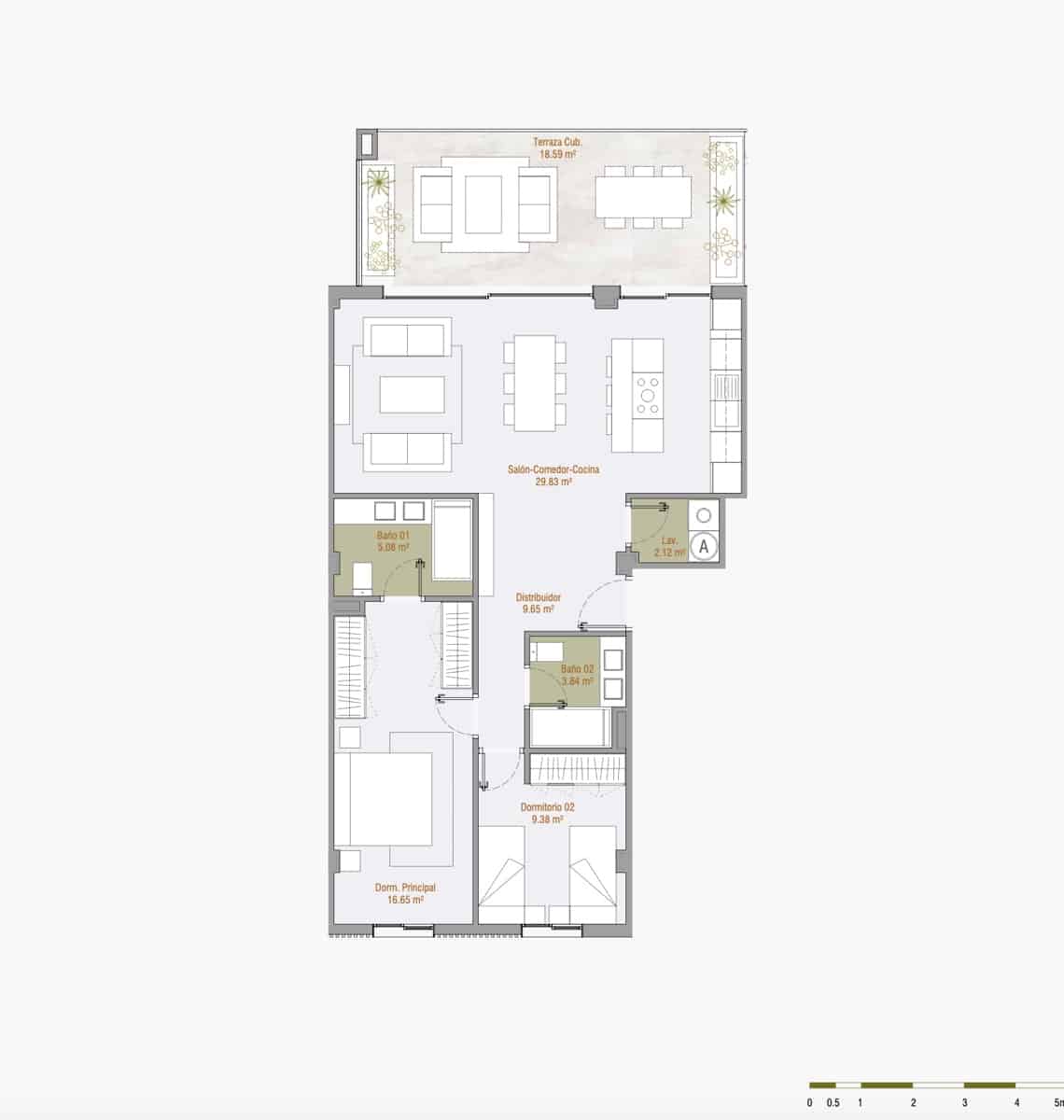 2 slaapkamer Penthouse te koop in Bahia Dorada met zwembad garage - € 494.000 (Ref: 9183344)