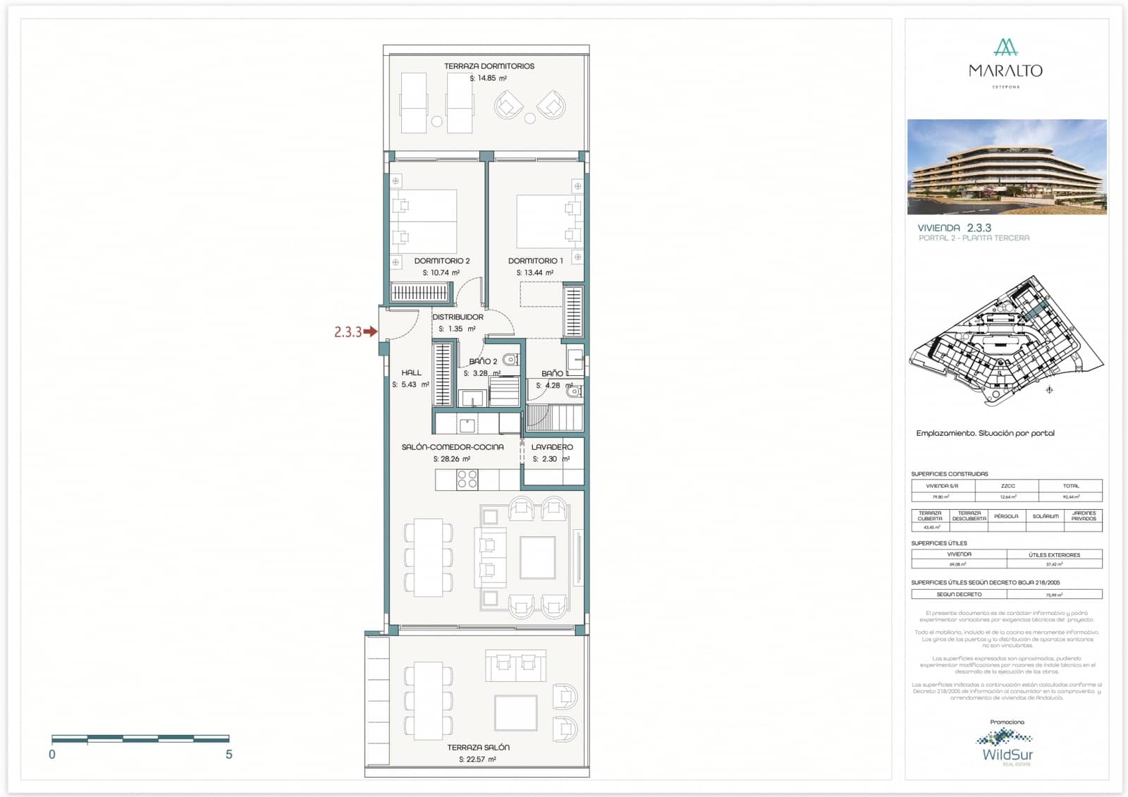 2 soverom Leilighet til salgs i Estepona med svømmebasseng garasje - € 465 000 (Ref: 9192106)