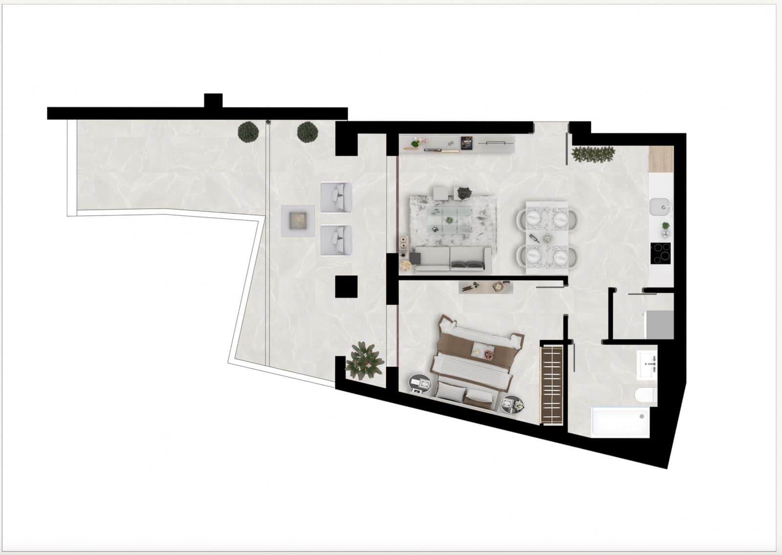 2 soveværelse Lejlighed til salg i Benahavis med swimmingpool garage - € 400.000 (Ref: 9192109)