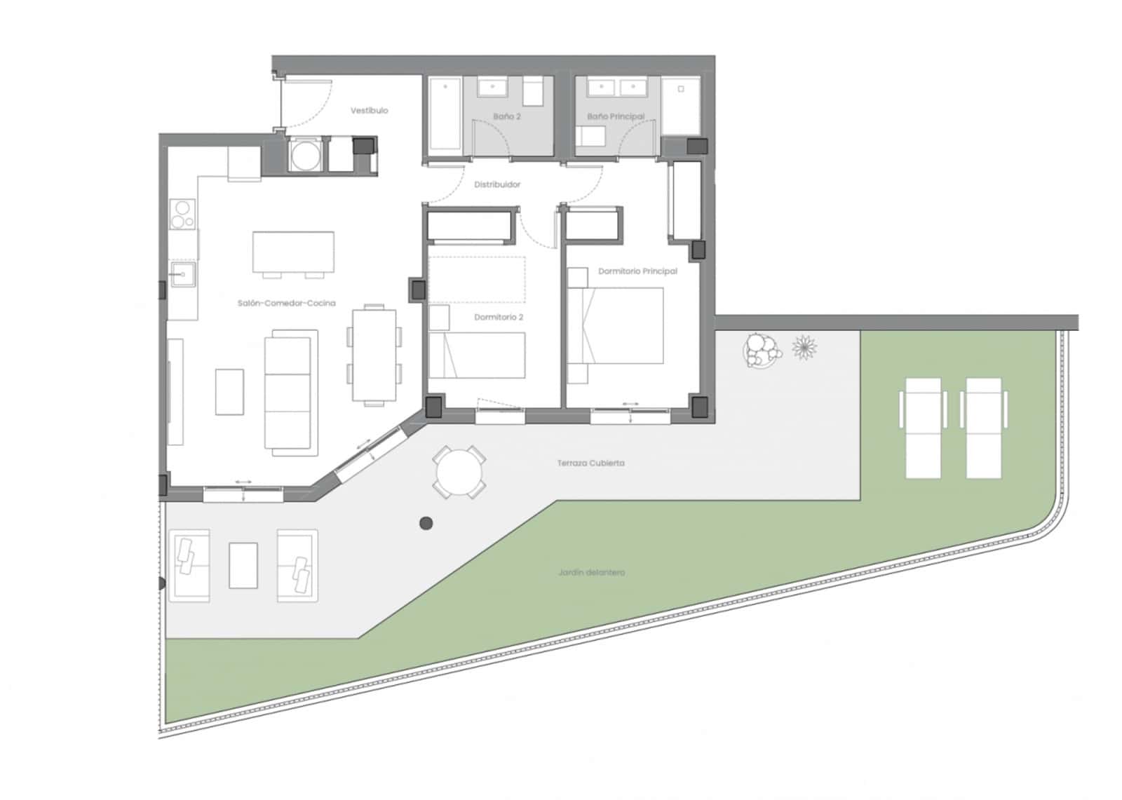 2 makuuhuone Huoneisto myytävänä paikassa Estepona mukana uima-altaan 
autotalli - 410 000 € (Ref: 9297142)