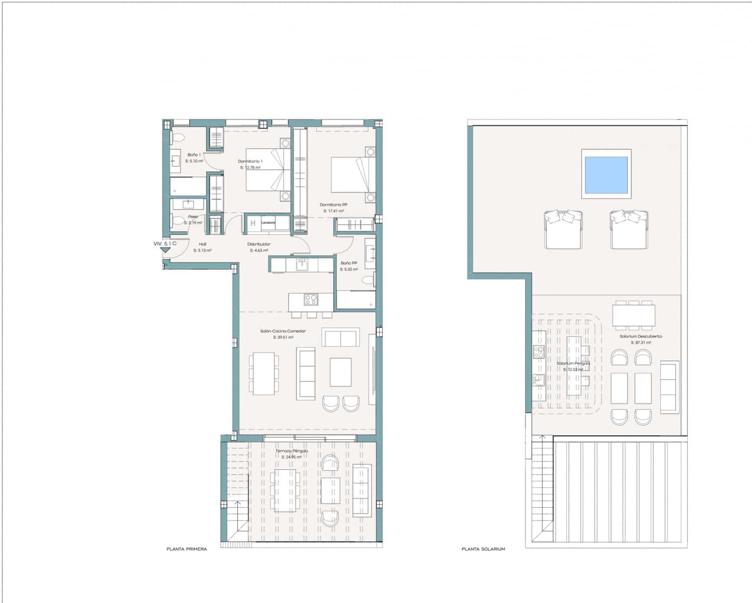 2 soveværelse Penthouse til salg i Atalaya-Isdabe med swimmingpool garage - € 889.000 (Ref: 9647861)
