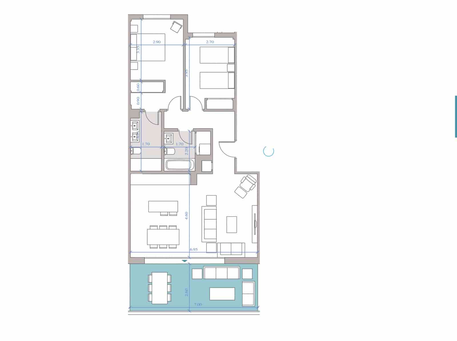2 bedroom Apartment for sale in Bel-Air with pool garage - € 418,000 (Ref: 9845101)
