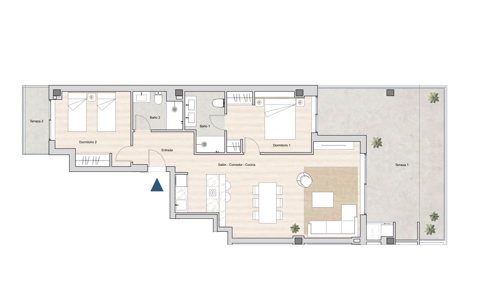 2 soveværelse Lejlighed til salg i Cadiz by med swimmingpool garage - € 410.000 (Ref: 9861631)