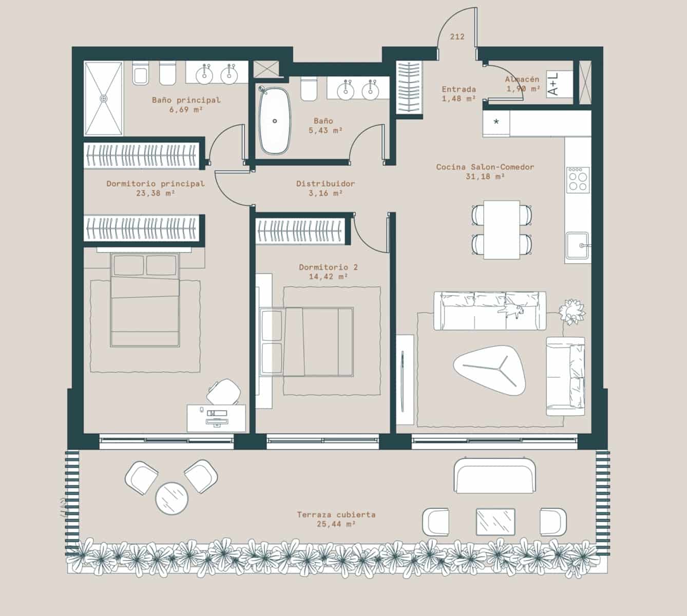 2 Zimmer Apartment zu verkaufen in Mijas mit Pool Garage - 649.000 € (Ref: 9964799)