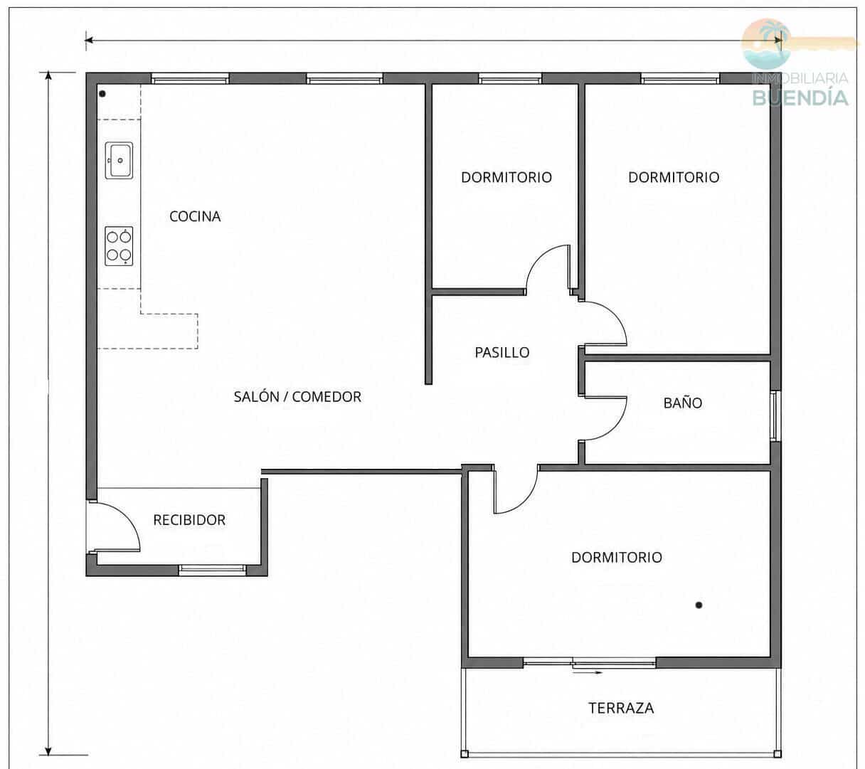 3 Zimmer Wohnung zu verkaufen in Puerto de Mazarron - 178.500 € (Ref: 10022562)