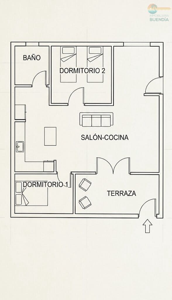 2 slaapkamer Appartement te koop in Puerto de Mazarron met zwembad - € 305.000 (Ref: 10024247)