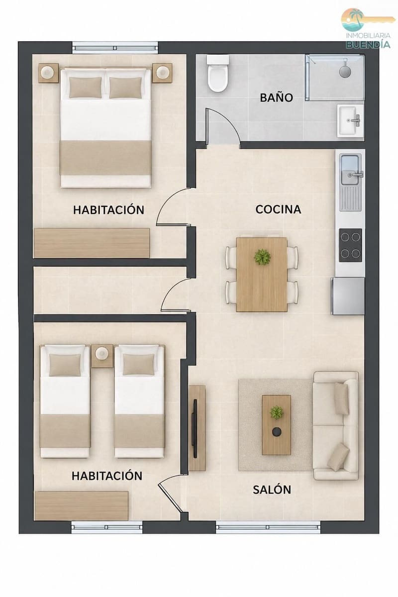 2 sovrum Lägenhet till salu i Puerto de Mazarron - 99 900 € (Ref: 10068030)