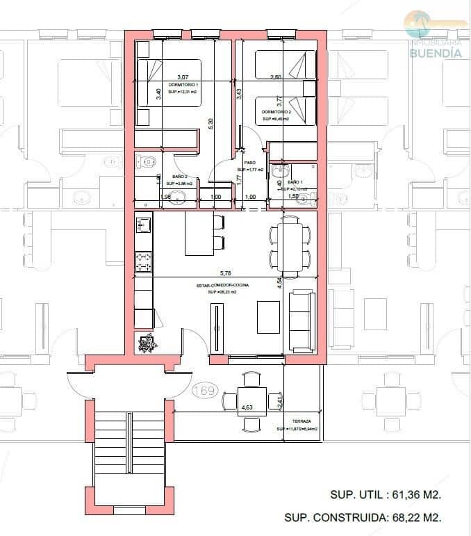 2 sypialnia Penthouse na sprzedaż w La Pinilla - 182 750 € (Ref: 10098531)