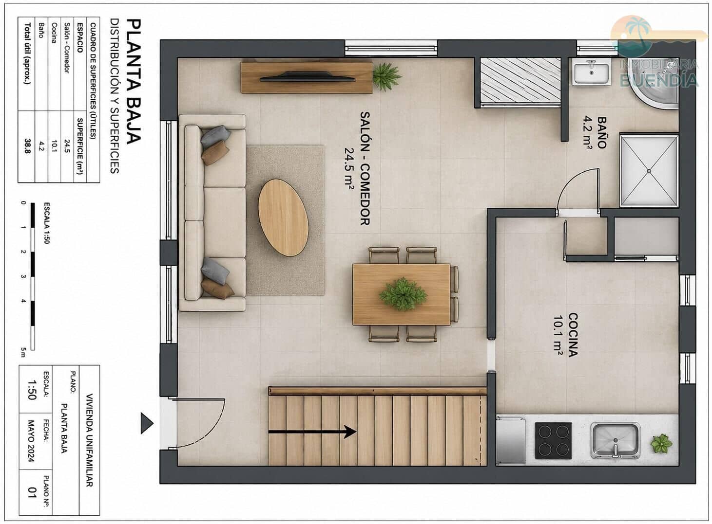 4 chambre Appartement à vendre à Puerto de Mazarron - 249 000 € (Ref: 10136183)