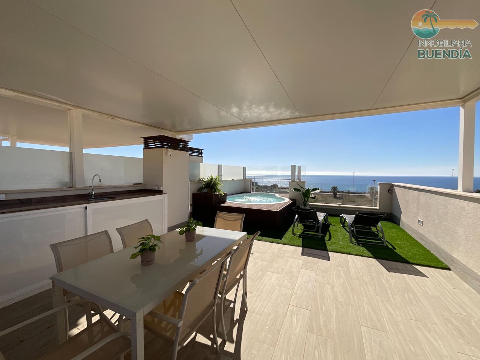 Ático de 2 habitaciones en Puerto de Mazarron en venta con piscina - 342.000 € (Ref: 10180723)