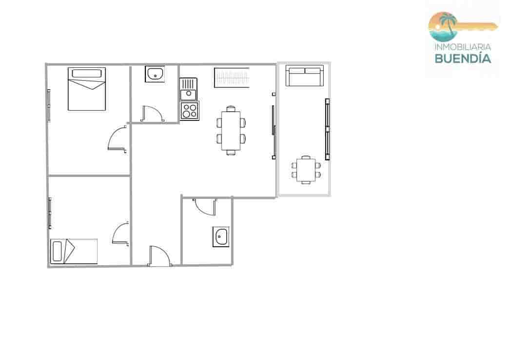 2 chambre Appartement à vendre à Puerto de Mazarron - 159 000 € (Ref: 6929464)