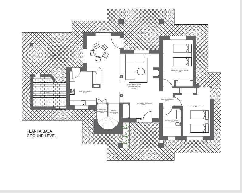 2 quarto Moradia para venda em Las Palas com piscina - 199 000 € (Ref: 7338753)