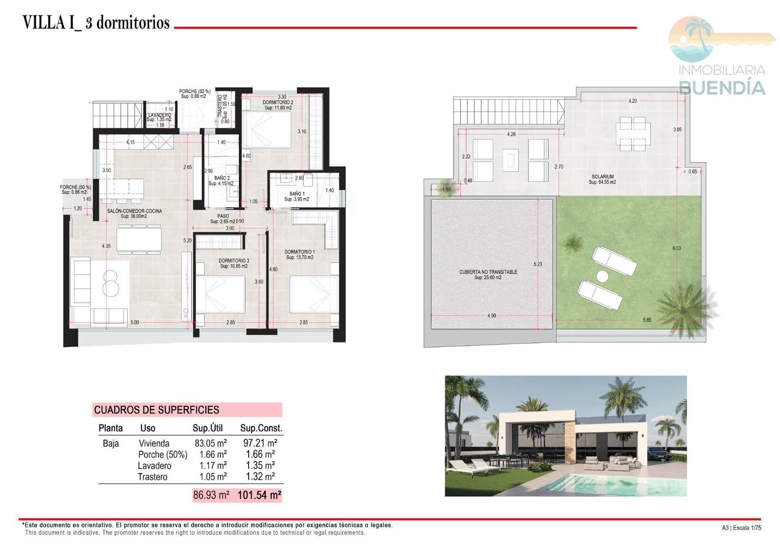 3 bedroom Villa for sale in Condado de Alhama with pool garage - € 305,900 (Ref: 7507710)