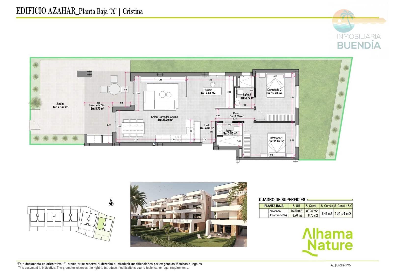 2 sypialnia Apartament na sprzedaż w Condado de Alhama z basenem - 189 000 € (Ref: 7513383)