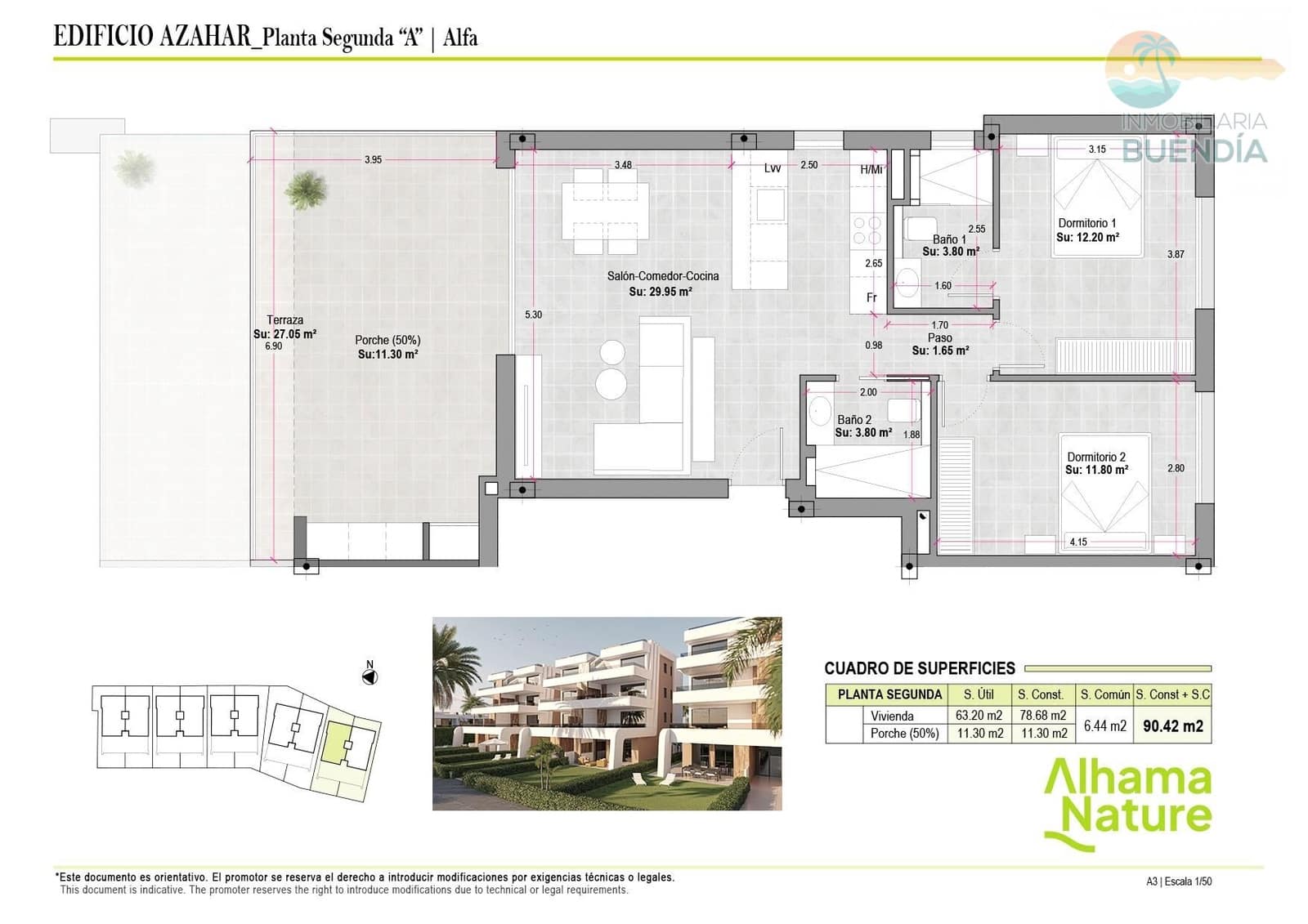 2 sypialnia Apartament na sprzedaż w Condado de Alhama z basenem - 189 000 € (Ref: 7513383)