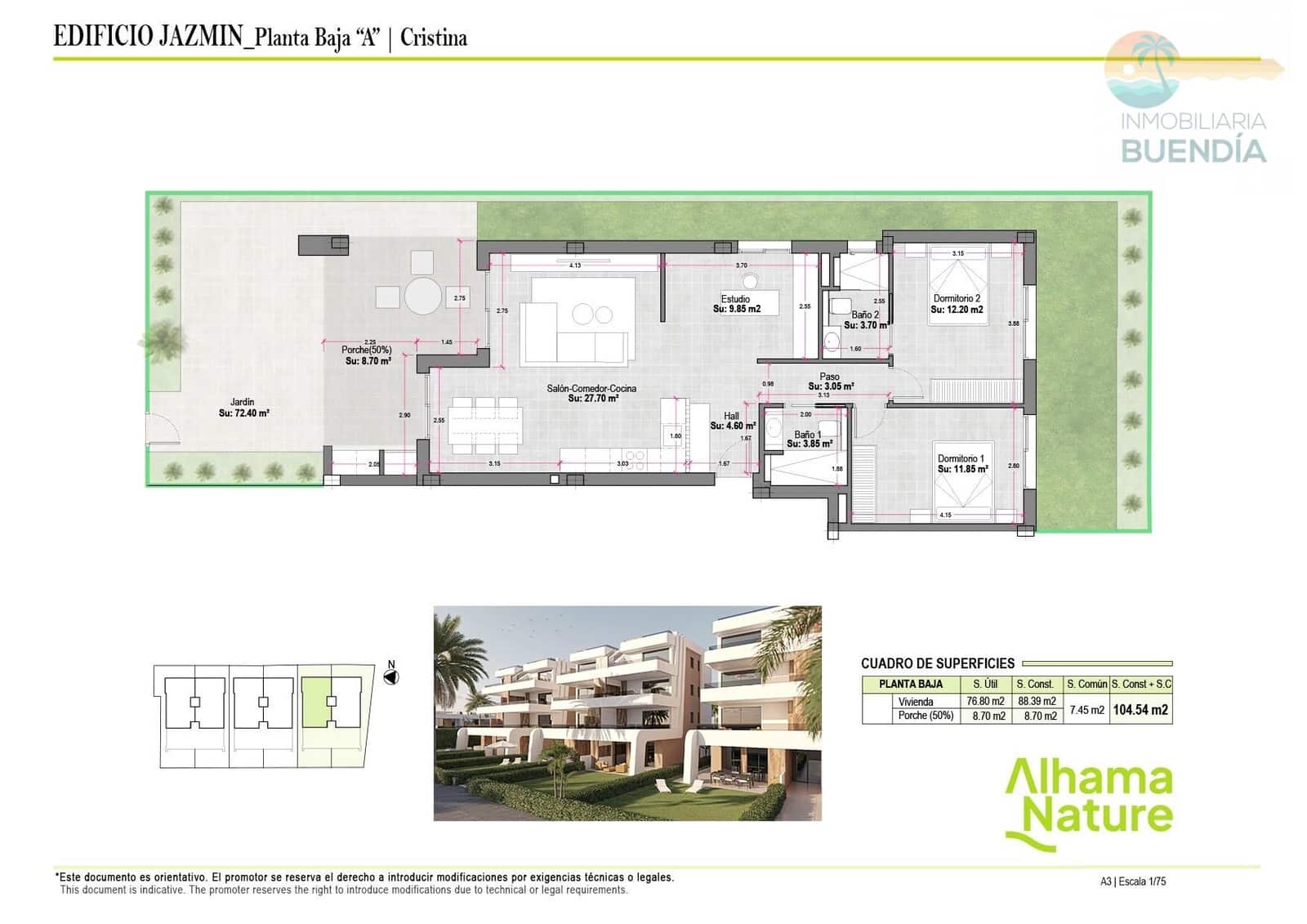 2 sypialnia Apartament na sprzedaż w Condado de Alhama z basenem - 189 000 € (Ref: 7513383)