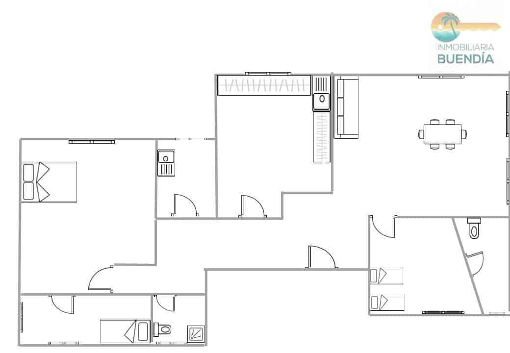3 sypialnia Mieszkanie na sprzedaż w Puerto de Mazarron z garażem - 174 900 € (Ref: 8133816)