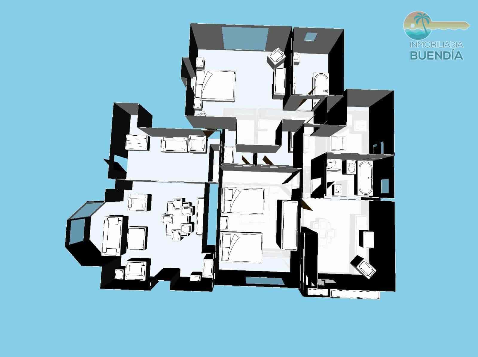 5 slaapkamer Villa te koop in Puerto de Mazarron met garage - € 390.000 (Ref: 8310860)