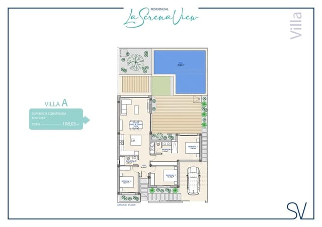 3 sypialnia Willa na sprzedaż w Los Alcázares z basenem - 479 000 € (Ref: 8550996)