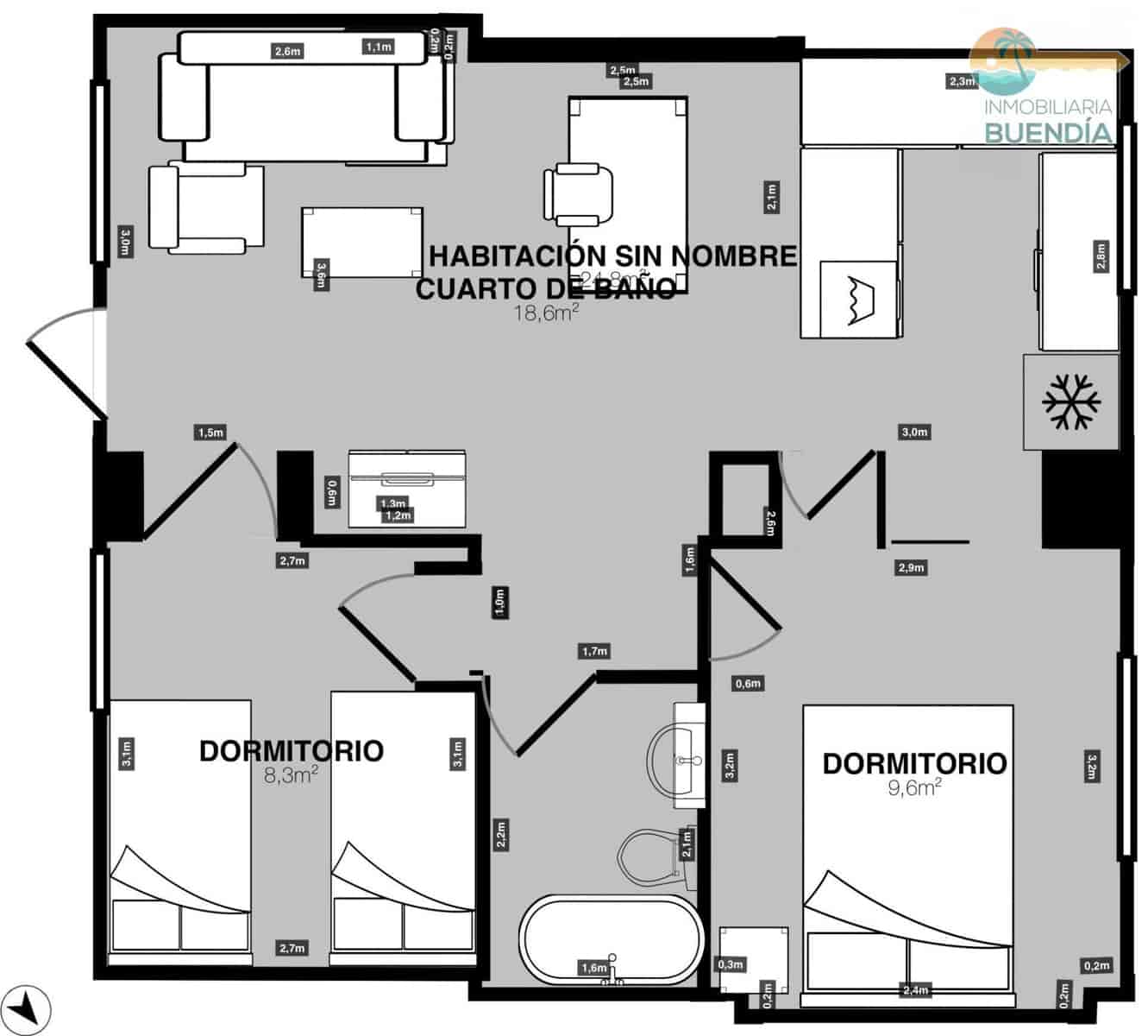 2 soveværelse Penthouse til salg i La Azohia med swimmingpool - € 159.900 (Ref: 8843449)
