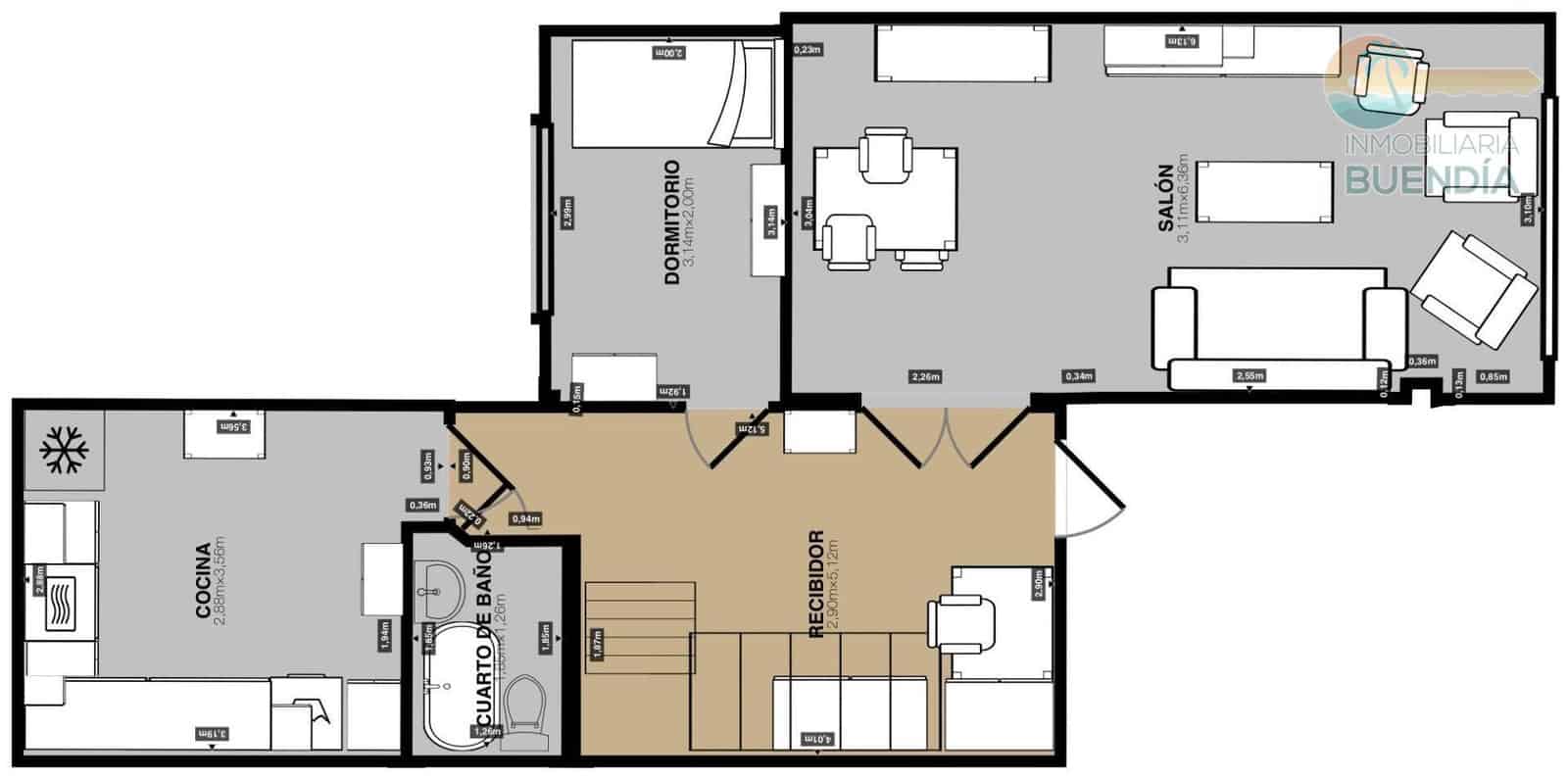 4 Zimmer Apartment zu verkaufen in Puerto de Mazarron - 165.900 € (Ref: 8879795)
