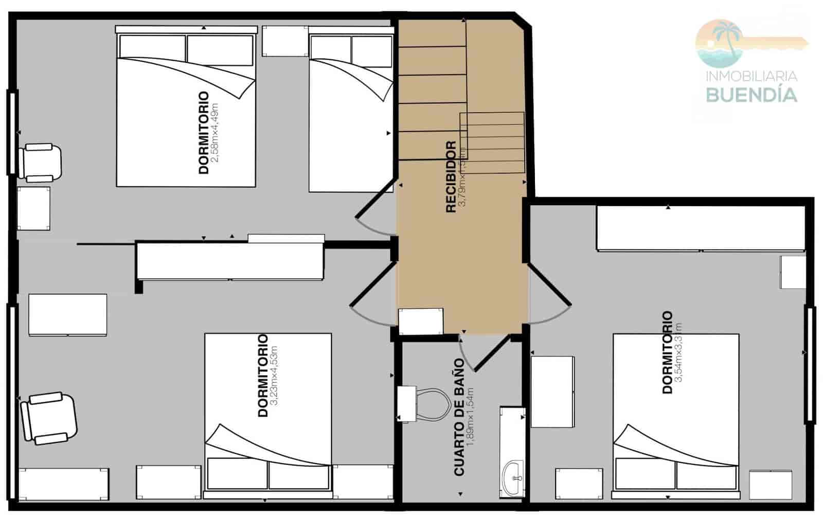5 soveværelse Lejlighed til salg i Puerto de Mazarron med swimmingpool - € 280.000 (Ref: 8907617)