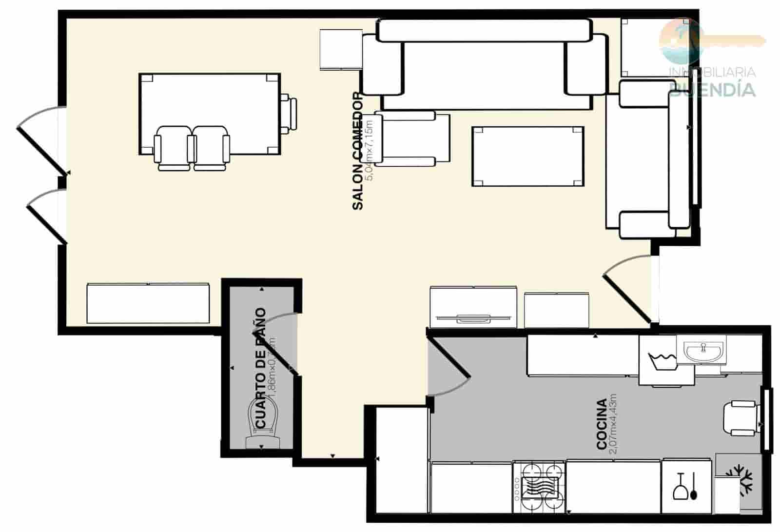 5 soveværelse Lejlighed til salg i Puerto de Mazarron med swimmingpool - € 280.000 (Ref: 8907617)