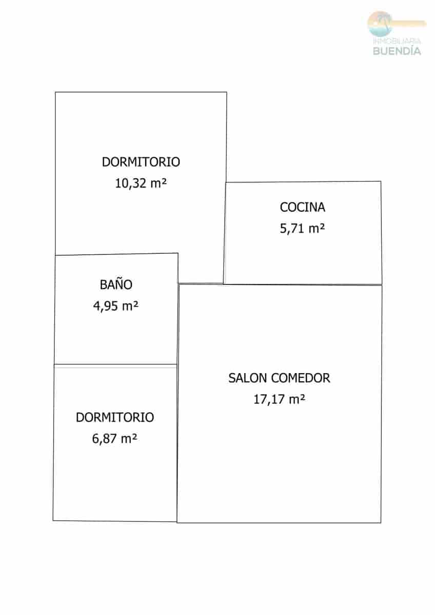 2 soverom Kjedet enebolig til salgs i Camposol med svømmebasseng - € 127 000 (Ref: 9014244)