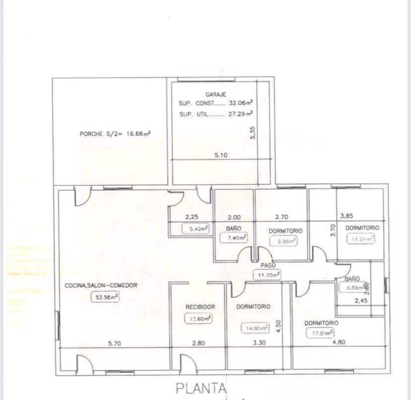 4 sypialnia Finka/Dom wiejski na sprzedaż w La Magdalena z garażem - 310 900 € (Ref: 9305184)