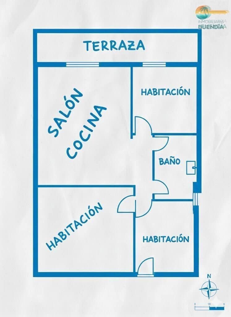 Piso de 3 habitaciones en Puerto de Mazarron en venta - 165.000 € (Ref: 9431564)